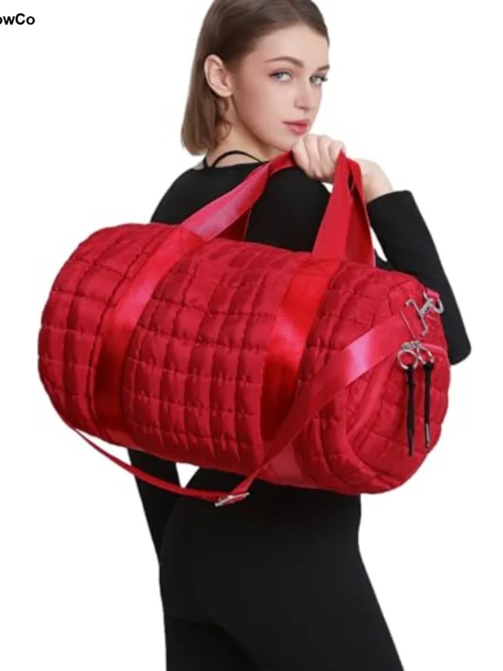 N/A quilted duffel